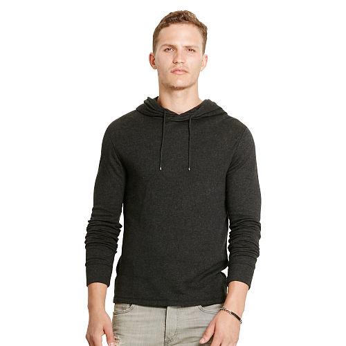 Polo Ralph Lauren Double-knit Jacquard Hoodie Polo Black Heather