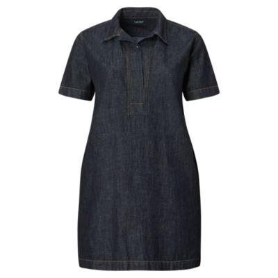 Ralph Lauren Denim Shift Dress Jones Street Wash