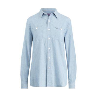 Ralph Lauren Cotton Chambray Shirt Indigo