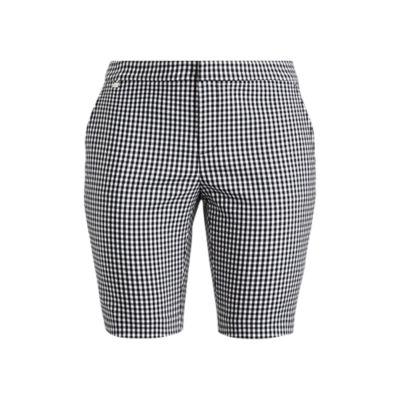 Ralph Lauren Gingham Stretch Bermuda Short Black/white