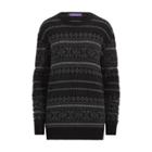 Ralph Lauren Fair Isle Cashmere Sweater Charcoal Multi