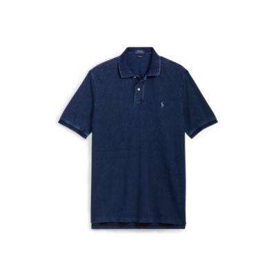 Ralph Lauren Custom Slim Fit Mesh Polo Dark Indigo