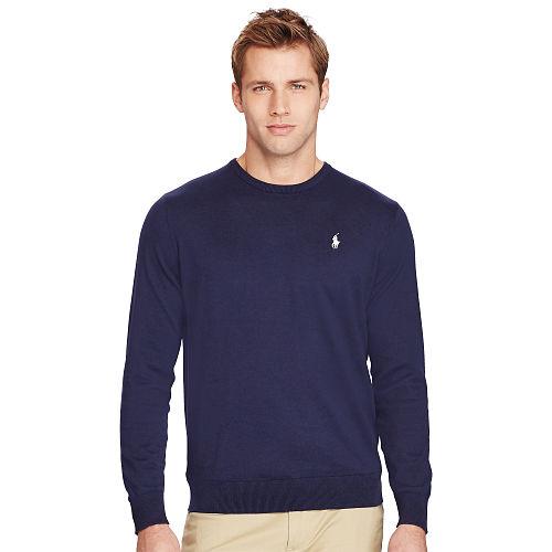 Ralph Lauren Polo Golf Pima Cotton Crewneck Sweater French Navy