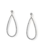 Ralph Lauren Teardrop Stone Earrings Silver/crystal