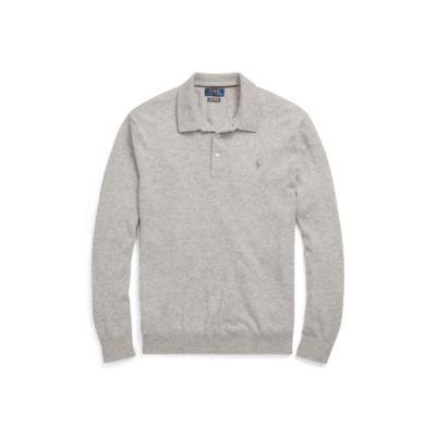 Ralph Lauren Washable Cashmere Sweater Grey Heather
