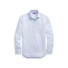 Ralph Lauren Striped Cotton Dress Shirt Light Blue And White