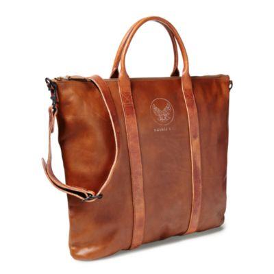 Ralph Lauren Leather A-2 Helmet Bag Dark Brown
