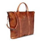 Ralph Lauren Leather A-2 Helmet Bag Dark Brown