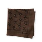 Ralph Lauren Polo Player Wool Pocket Square Taupe