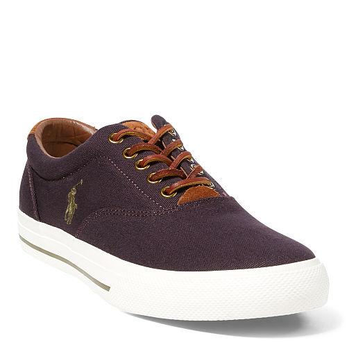 Polo Ralph Lauren Vaughn Canvas Sneaker Fall Plum