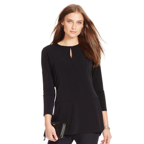 Ralph Lauren Lauren Keyhole Jersey Top
