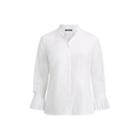 Ralph Lauren Pleated-cuff Poplin Shirt White