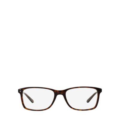 Ralph Lauren Polo Square Eyeglasses Shiny Dark Havana