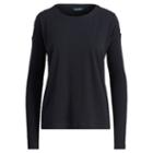 Ralph Lauren Lauren Button-trim Cotton Top