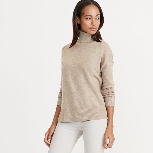 Ralph Lauren Lauren Wool-cashmere Turtleneck Hayfield Heather
