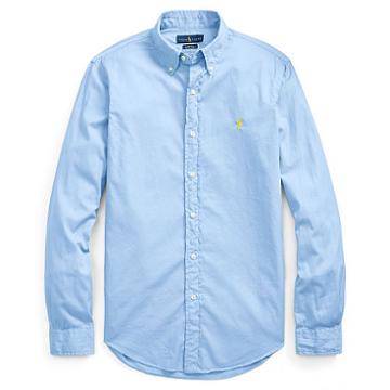 Polo Ralph Lauren Slim Fit Beach Twill Shirt Spinnaker Blue