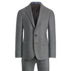 Ralph Lauren Polo Wool Birdseye Suit Black And Grey