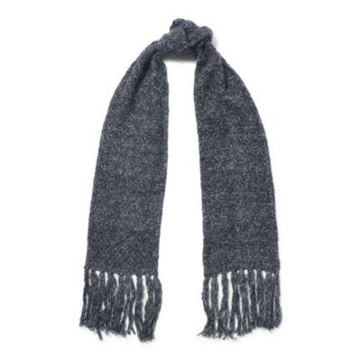 Ralph Lauren Honeycomb Wool-blend Scarf Salt & Pepper