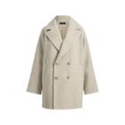 Ralph Lauren Double-breasted Merino Coat Natural Heather