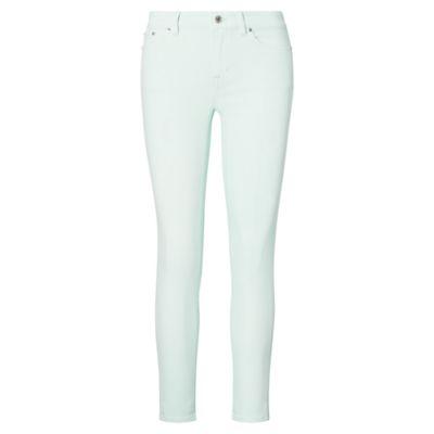 Ralph Lauren Premier Cropped Skinny Jean Light Aquamarine Wash 10p