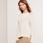 Ralph Lauren Lauren Cotton-blend Boatneck Sweater Ivory