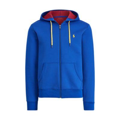 Ralph Lauren Double-knit Full-zip Hoodie Rugby Royal