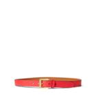 Ralph Lauren Emden Pebbled Belt Red