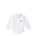 Ralph Lauren Blake Polo Bear Cotton Shirt White 9m