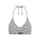 Ralph Lauren Striped Bikini Top Black/white