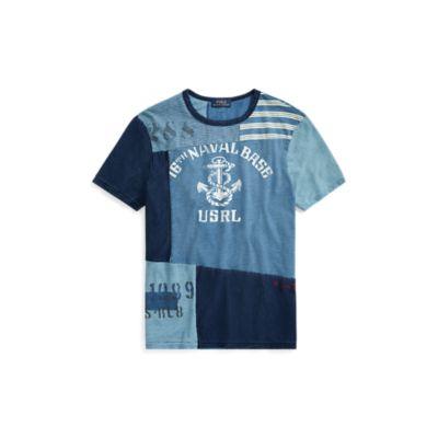 Ralph Lauren Custom Slim Fit Cotton T-shirt Indigo/navy Mu