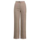 Ralph Lauren Connor Wool Straight Pant Cream/brown