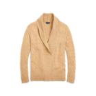 Ralph Lauren Shawl-collar Cashmere Sweater Camel Melange