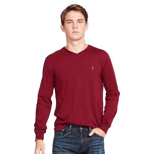 Polo Ralph Lauren Cotton Long-sleeve T-shirt Classic Wine