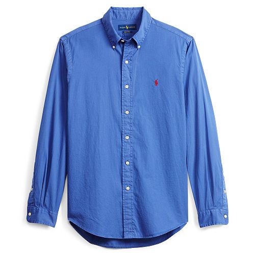 Polo Ralph Lauren Standard Fit Cotton Shirt Charter Blue