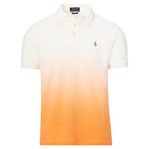 Polo Ralph Lauren Custom Fit Cotton Mesh Polo May Orange