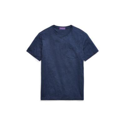 Ralph Lauren Washed Cotton Lisle T-shirt Metro Navy Heather