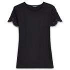 Ralph Lauren Lauren Lace-sleeve T-shirt
