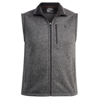 Ralph Lauren Fleece Mockneck Vest Windsor Heather 1x Big