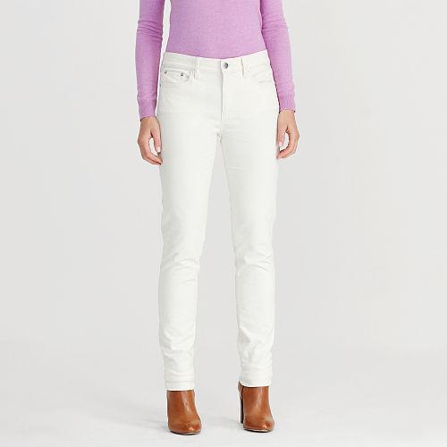 Ralph Lauren Lauren Premier Straight Corduroy Pant Antique Ivory