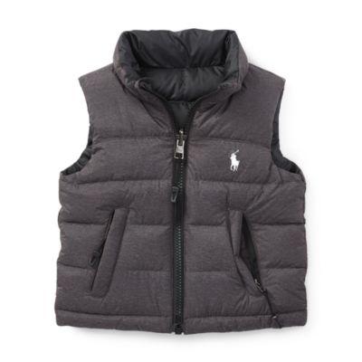 Ralph Lauren Reversible Quilted Down Vest Polo Black 9m