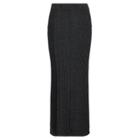 Ralph Lauren Aran-knit Wool Maxiskirt Dark Gents Heather Lp