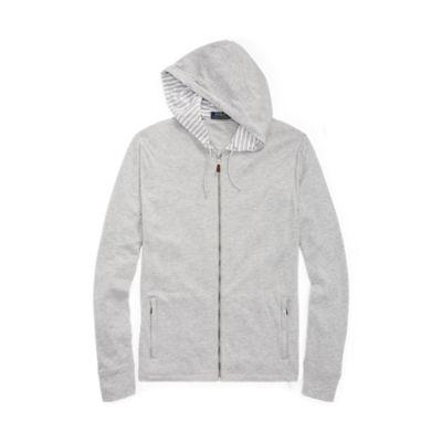 Ralph Lauren Jersey Full-zip Hoodie Andover Heather