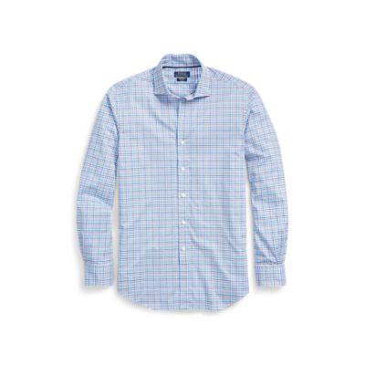 Ralph Lauren Classic Fit Poplin Shirt Hyannis Red/blue Multi