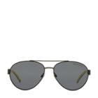 Polo Ralph Lauren Polo Aviator Sunglasses Matte Dark Gunmetal