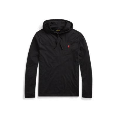 Ralph Lauren Cotton Jersey Hooded T-shirt Rl Black