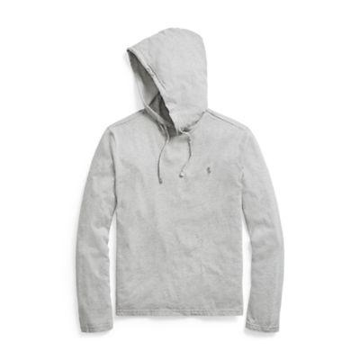 Ralph Lauren Cotton Jersey Hooded T-shirt League Heather 1x Big