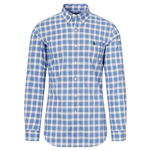 Polo Ralph Lauren Plaid Cotton Poplin Shirt Green/blue Multi