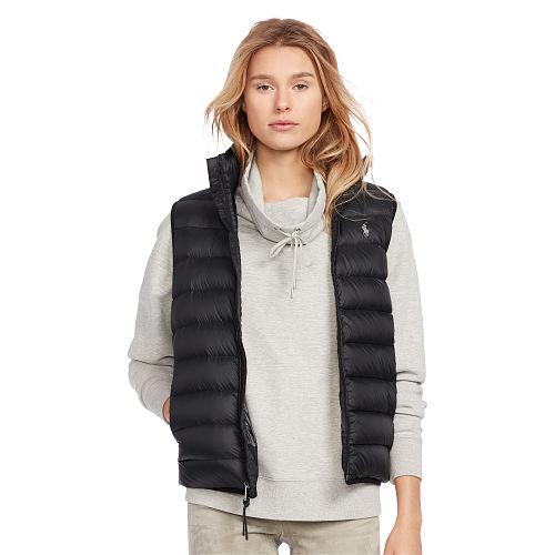 Polo Ralph Lauren Mockneck Down Vest Polo Black