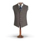 Ralph Lauren Houndstooth Vest Black And Grey