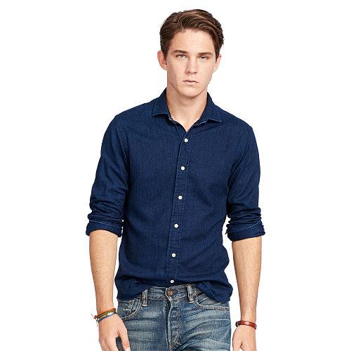 Polo Ralph Lauren Slim-fit Cotton Twill Shirt Dark Indigo